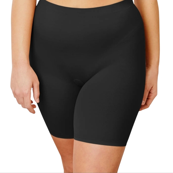 3X PLUS SHAPEWEAR THIGH SLIMMER BLACK 3-PK MAIDENFORM COOL COMFORT SMOOTH STYLE - Picture 2 of 7